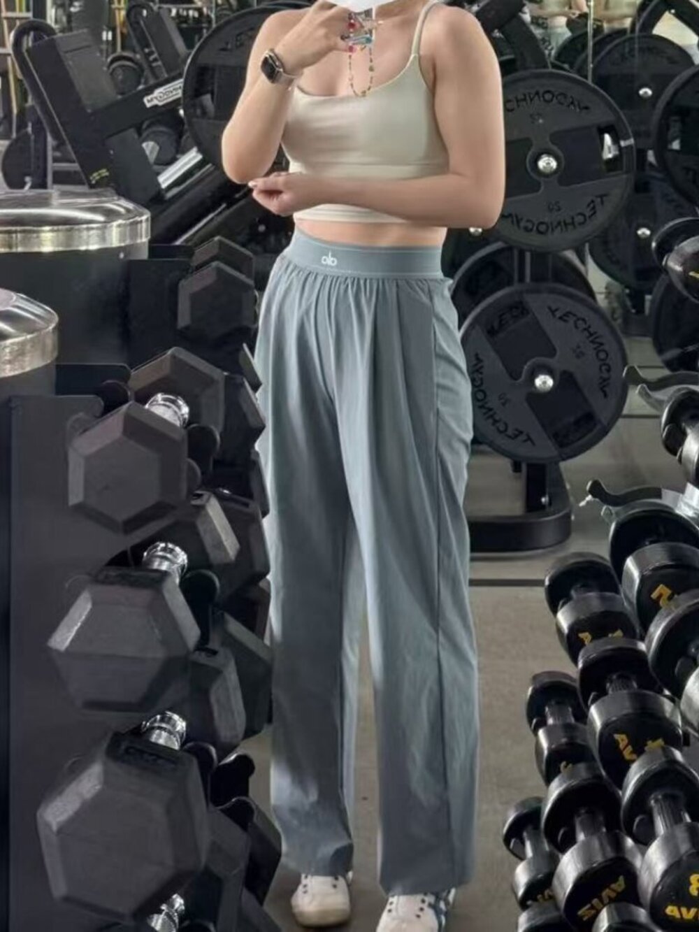 Alo Yoga Suit Up Trouser Steel Grey Regular 🧵 Slim Straight - Picture 8 of 9